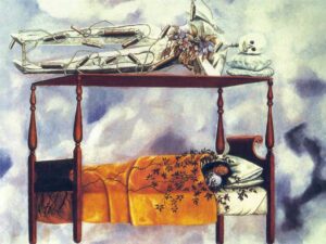 Frida Kahlo a Napoli il letto